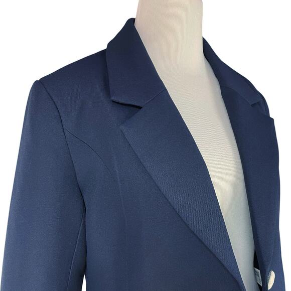 ENDLESS ROSE NWT Fitted Cropped Blazer in Navy w/ Gold Buttons Size S - Picture 5 of 8